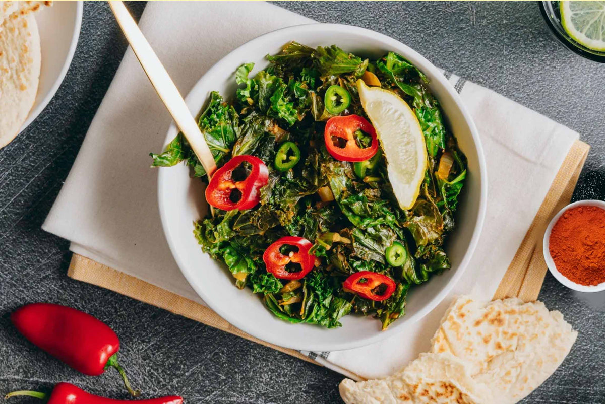 Saida's kitchen Ethiopian berbere kale hotpot recipe