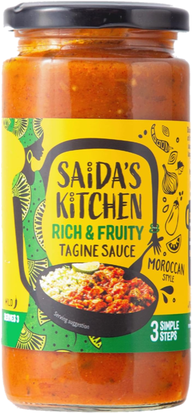 Jar of Rich & Fruity Ras el Hanout tagine sauce, Moroccan style